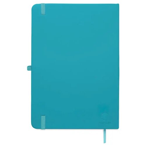 A5 gerecycled pu notitieboek Arcoloop turquoise