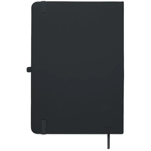 A5 gerecycled pu notitieboek Arcoloop zwart