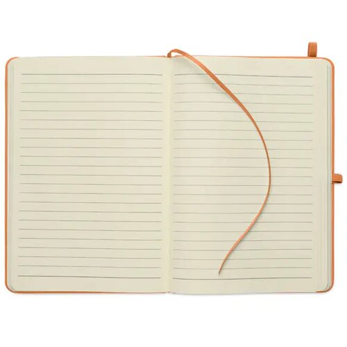 A5 gerecycled pu notitieboek Arcoloop oranje