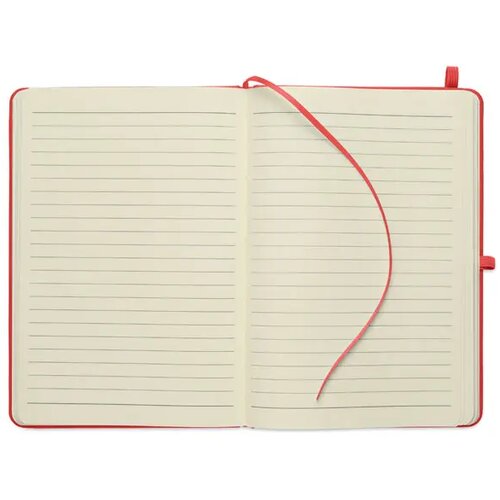 A5 gerecycled pu notitieboek Arcoloop rood