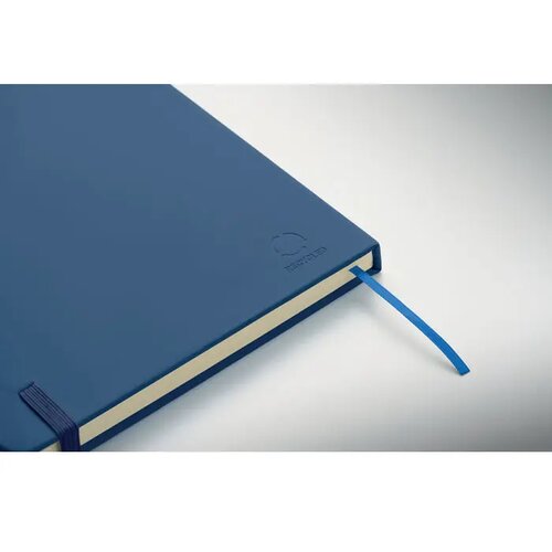 A5 gerecycled pu notitieboek Arcoloop blauw