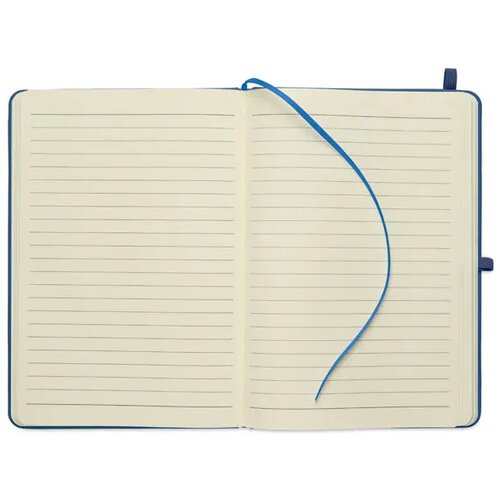 A5 gerecycled pu notitieboek Arcoloop blauw