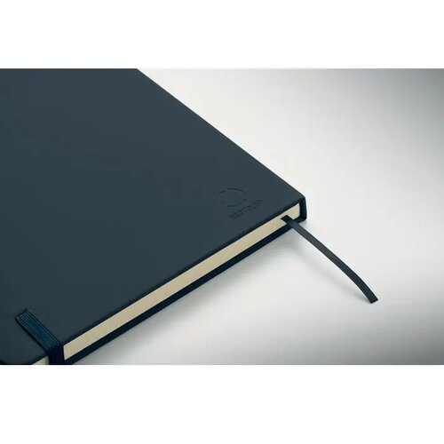 A5 gerecycled pu notitieboek Arcoloop marineblauw