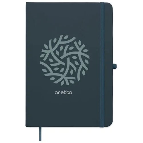 A5 gerecycled pu notitieboek Arcoloop marineblauw