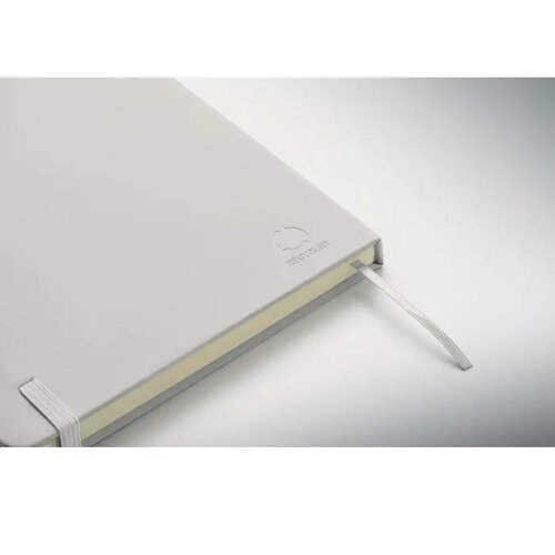 A5 gerecycled pu notitieboek Arcoloop wit