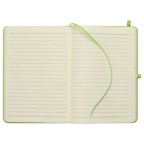 A5 gerecycled pu notitieboek Arcoloop limoen