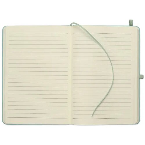 A5 gerecycled pu notitieboek Arcoloop mintgroen