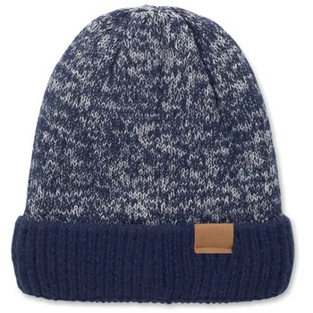 Gebreide muts met boord Puntos blauw Gebreide muts met boord Puntos blauw
