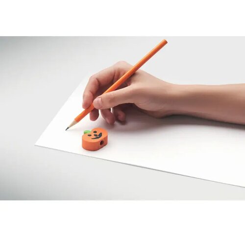 Halloween-potlood met gum Weenpen oranje