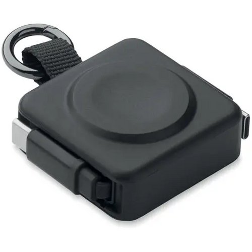 Intrekbare 100w usb-c-kabel Skilful zwart