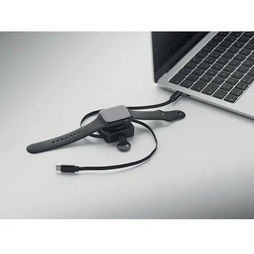 Intrekbare 100w usb-c-kabel Skilful zwart