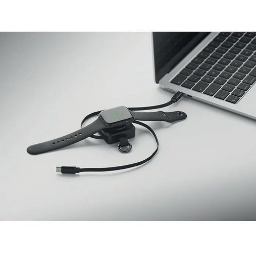 Intrekbare 100w usb-c-kabel Skilful zwart