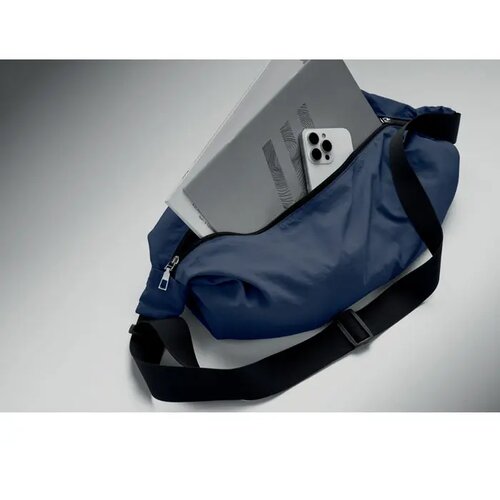 Nylon urban crossbody tas Sling blauw