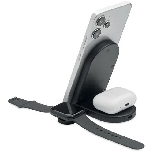 Opvouwbare 3-in-1 lader 15w Elasti zwart