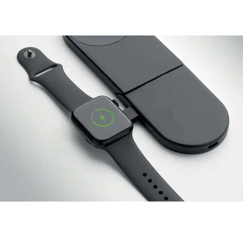 Opvouwbare 3-in-1 lader 15w Elasti zwart