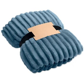 Rpet fleece deken met patroon Nieve petrol Rpet fleece deken met patroon Nieve petrol