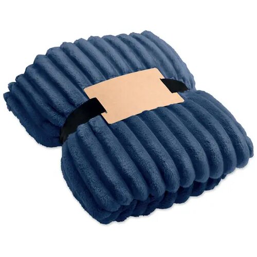 Rpet fleece deken met patroon Nieve blauw