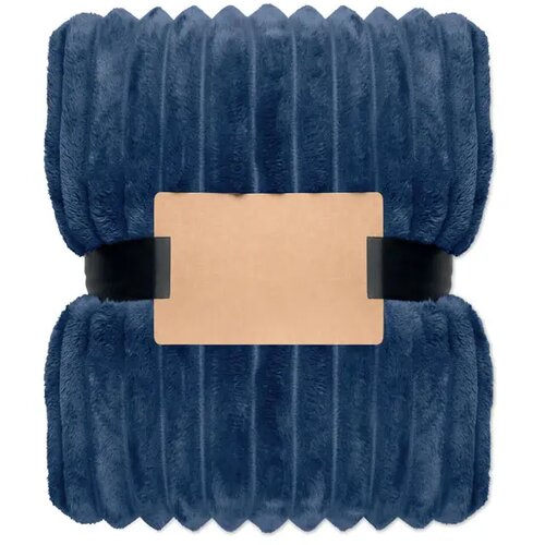 Rpet fleece deken met patroon Nieve blauw