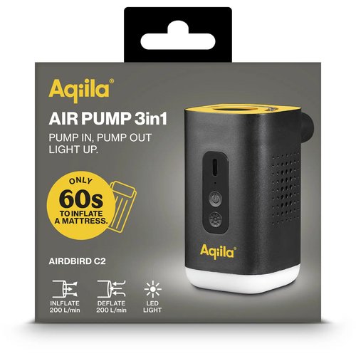 Aqiila Airbird C2 Draadloze Elektrische Luchtpomp zwart