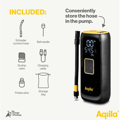 Aqiila Airbird C4 draagbare compressor zwart