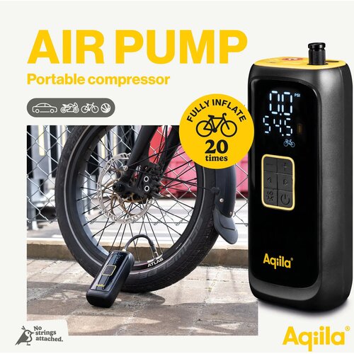 Aqiila Airbird C4 draagbare compressor zwart