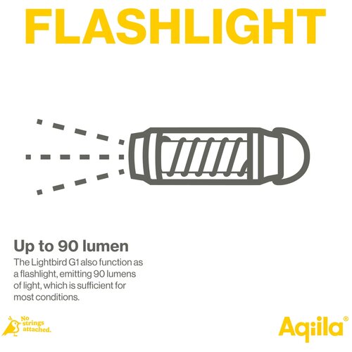 Aqiila Lightbird G1 Camping lamp en Zaklamp zwart