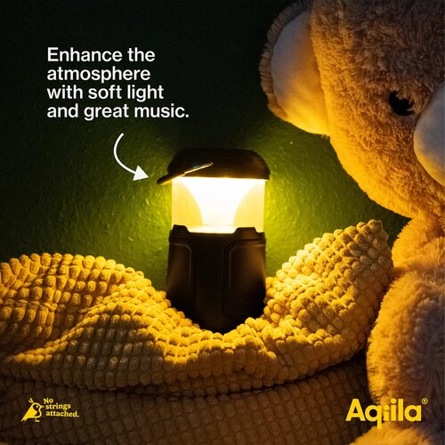 Aqiila Soundbird B10 Bluetooth Speaker met Lamp en Powerbank zwart
