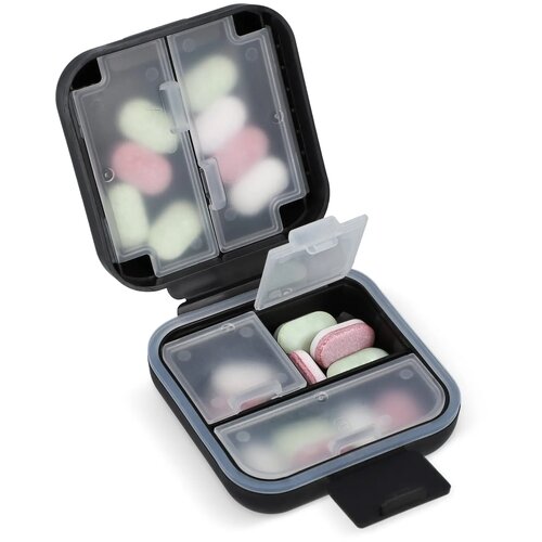 Compacte Pillendoos zwart