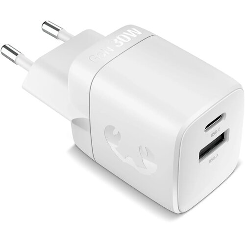 Fresh 'n Rebel 30W Snellader GaN USB-C &amp; USB-A licht grijs
