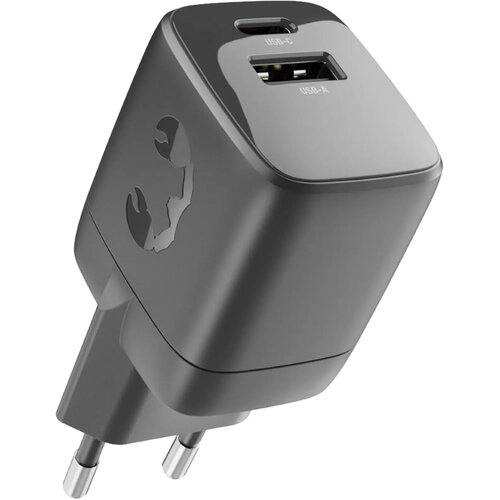 Fresh 'n Rebel 30W Snellader GaN USB-C &amp; USB-A donker grijs