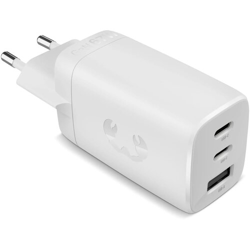 Fresh 'n Rebel 67W Laptop Snellader GaN USB-C &amp; USB-A licht grijs