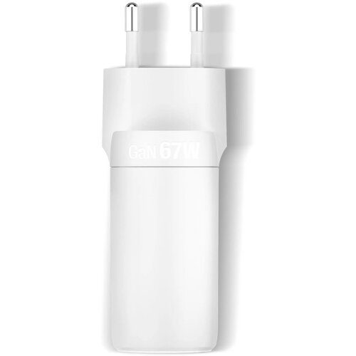 Fresh 'n Rebel 67W Laptop Snellader GaN USB-C &amp; USB-A licht grijs
