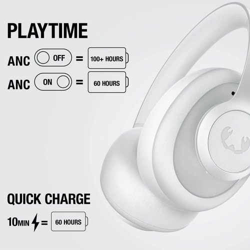 Fresh 'n Rebel Clam Ace 2 Over-Ear ANC Koptelefoon licht grijs