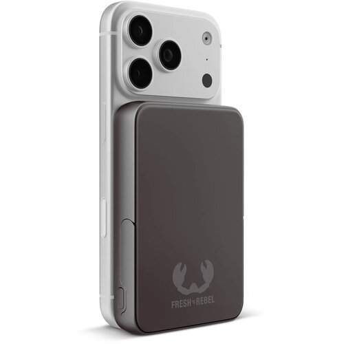 Fresh 'n Rebel Draadloze Powerbank 10000mAh Geschikt voor MagSafe donker grijs