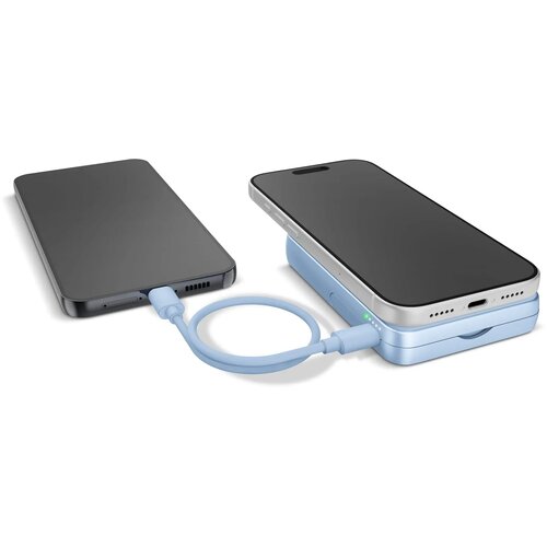 Fresh 'n Rebel Draadloze Powerbank 10000mAh Geschikt voor MagSafe lichtblauw
