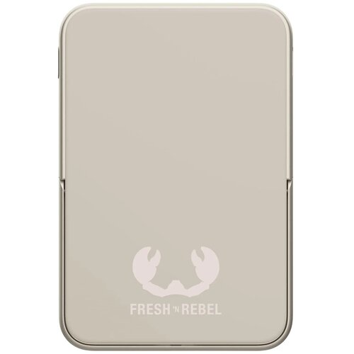 Fresh 'n Rebel Draadloze Powerbank 10000mAh Geschikt voor MagSafe beige