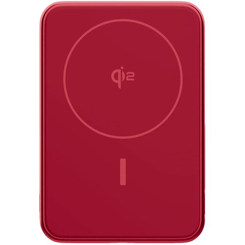Fresh 'n Rebel Draadloze Powerbank 10000mAh Geschikt voor MagSafe rood