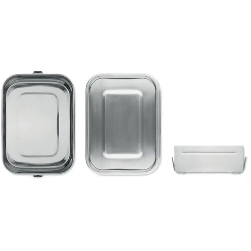 Rvs lunchbox 1200ml Sao mat zilver