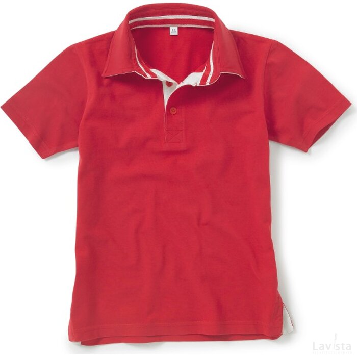 Kids Peach Supersoft Polo Warm Red