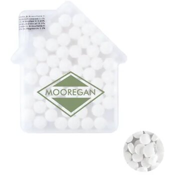 Huis mintdispenser Wit
