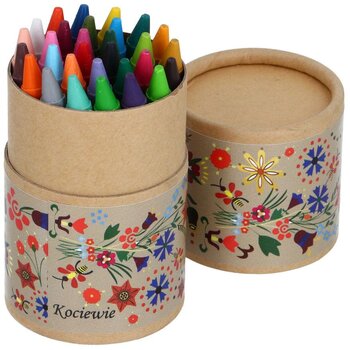 Waskrijtjes in kartonnen koker Beige