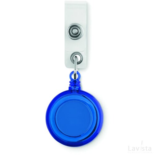 Badgehouder aan koordje Lades blauw
