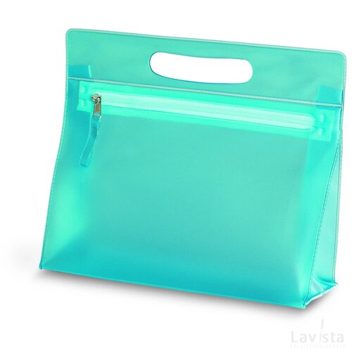 Transparante toilettas Moonlight blauw