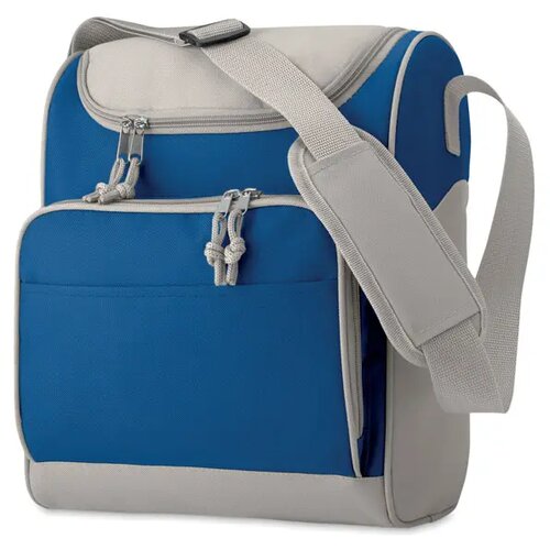 Koeltas met voorvak Zipper royal blauw