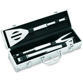 3-delige bbq gereedschapset Asador zilver