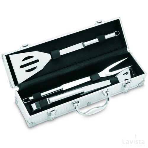 3-delige bbq gereedschapset Asador zilver