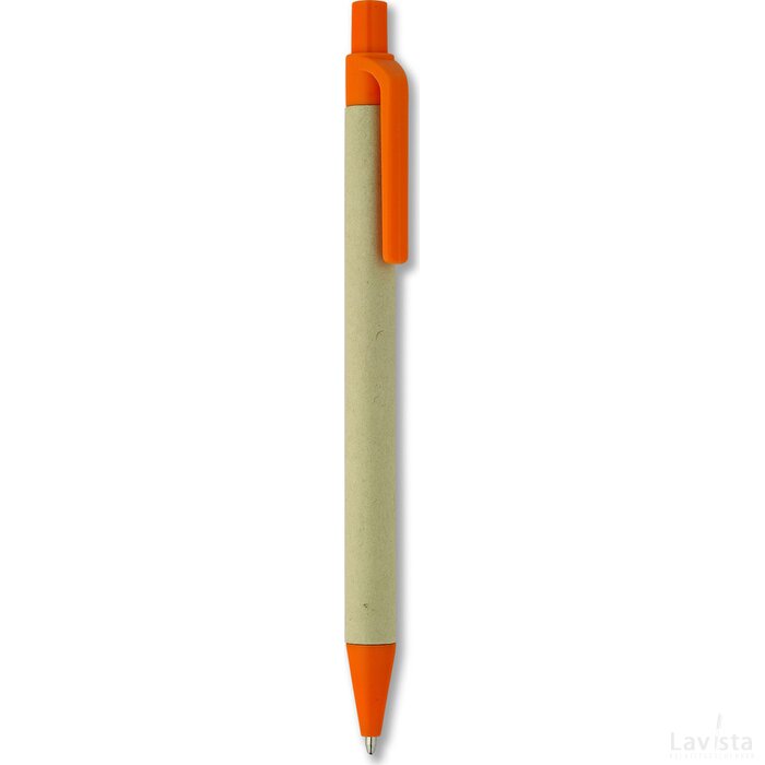Balpen van papier/maïs Cartoon oranje