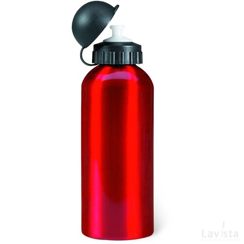 Metalen bidon 600 ml Biscing rood
