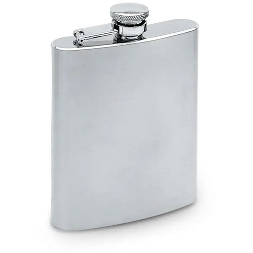 Heupfles 200 ml Slimmy flask mat zilver