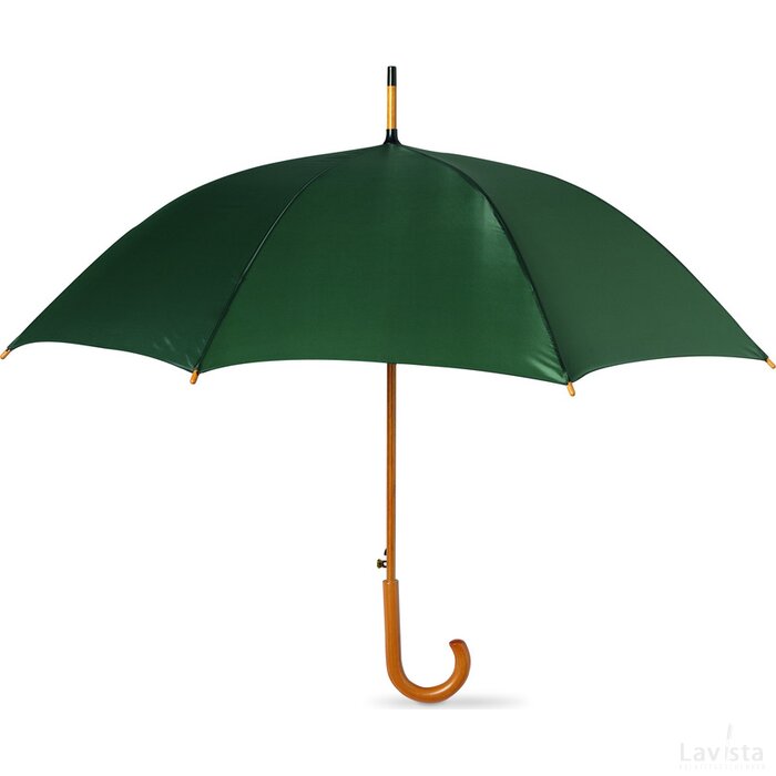 Paraplu met houten handvat Cumuli groen